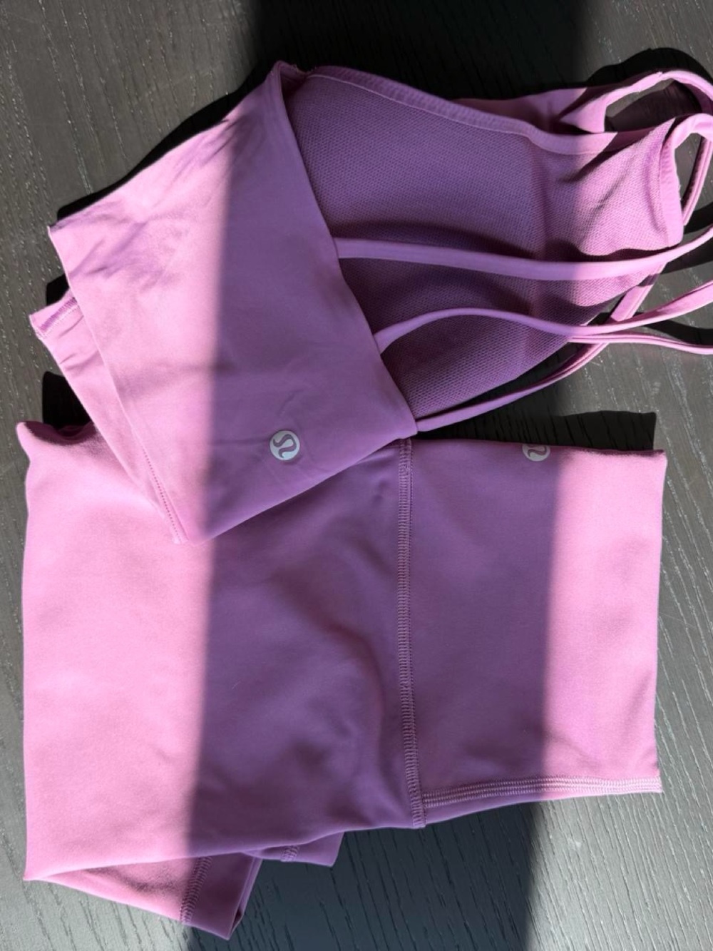 Lululemon Wunder Train Shorts Set - Vintage Plum
